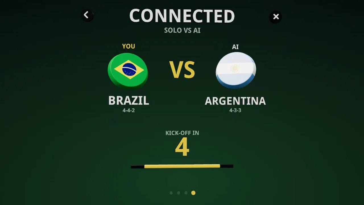 VERBUNDEN: Brasilien gegen Argentinien, Anstoß in 4